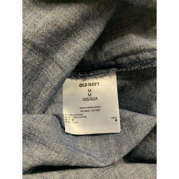 Old Navy Womens M Chambray Shirt Button Down - Picture 10 of 10